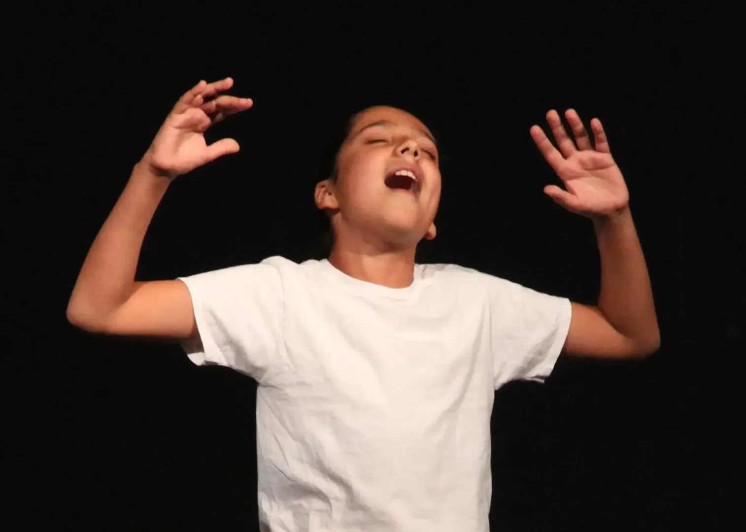 Boy on stage