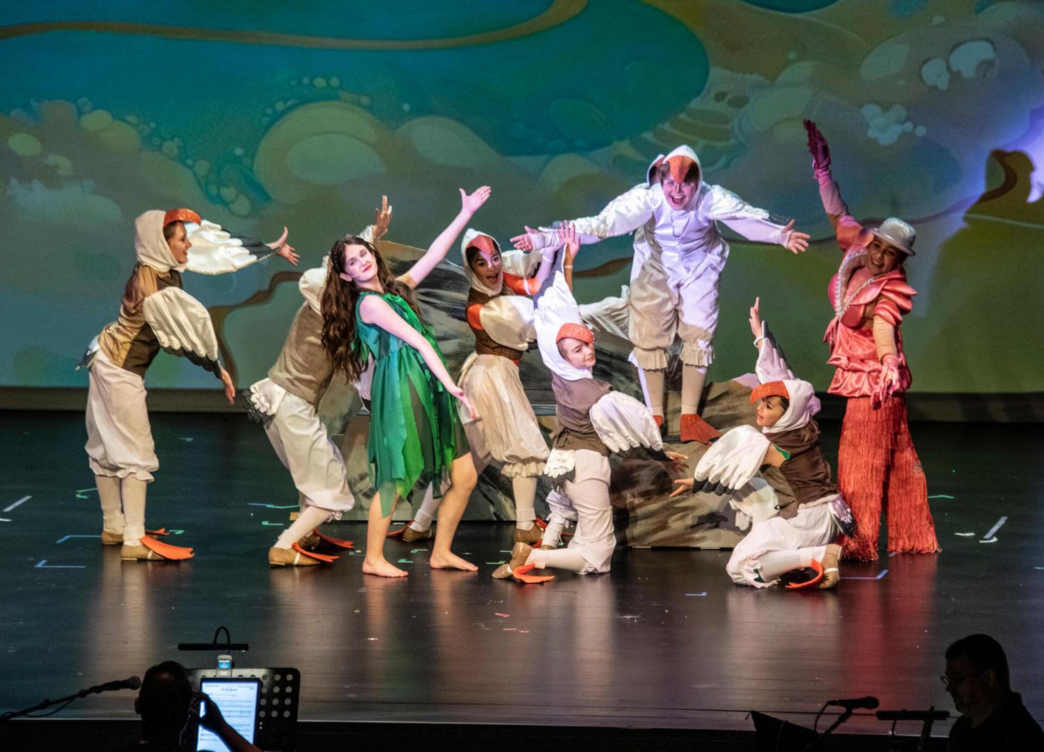 Children performing