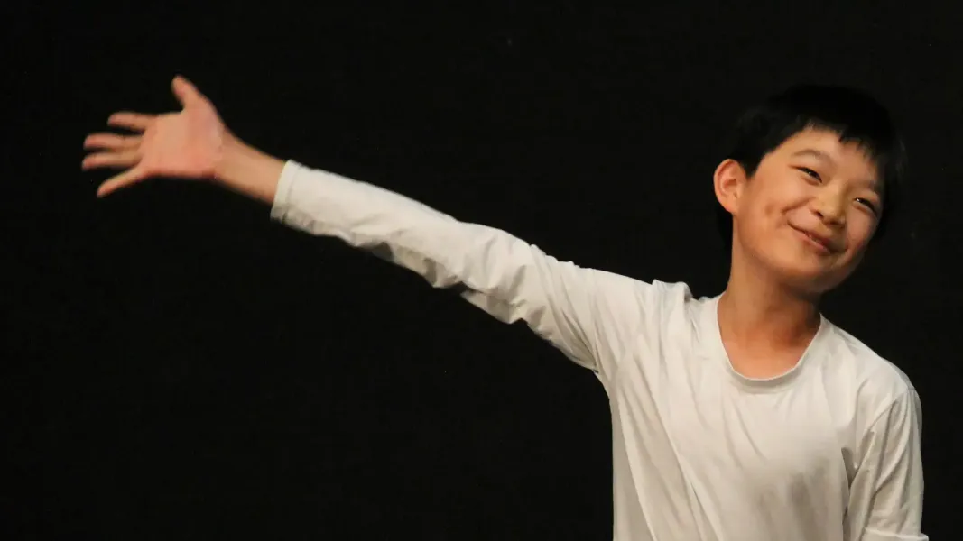 Boy on stage
